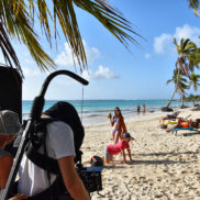 Punta Cana pláž natáčení