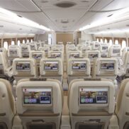 Emirates Premium Economy obrazovka