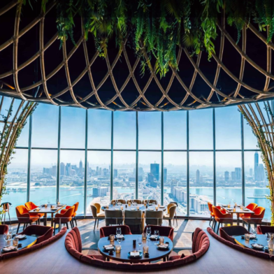 Sushi Samba Palm Jumeirah Dubaj výhled