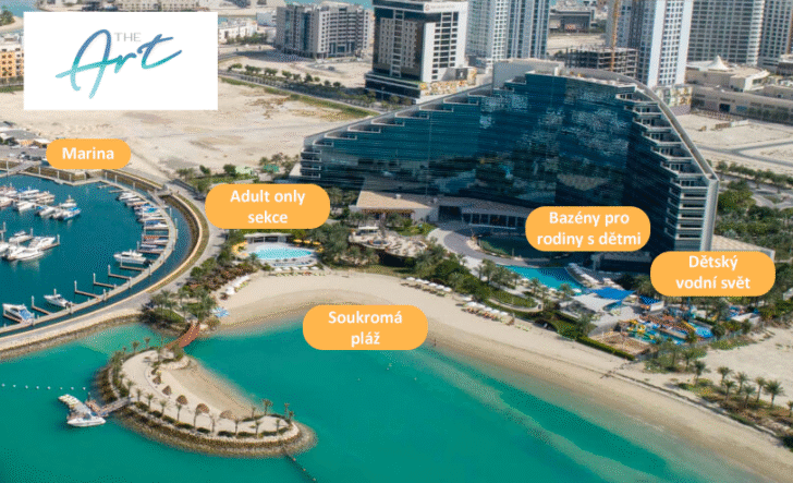 Art hotel and resort mapa
