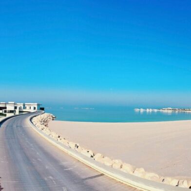 Panorama s water vilami resortu Hawar by Mantis